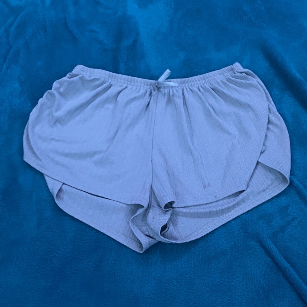 Juniors light grey medium pajama shorts